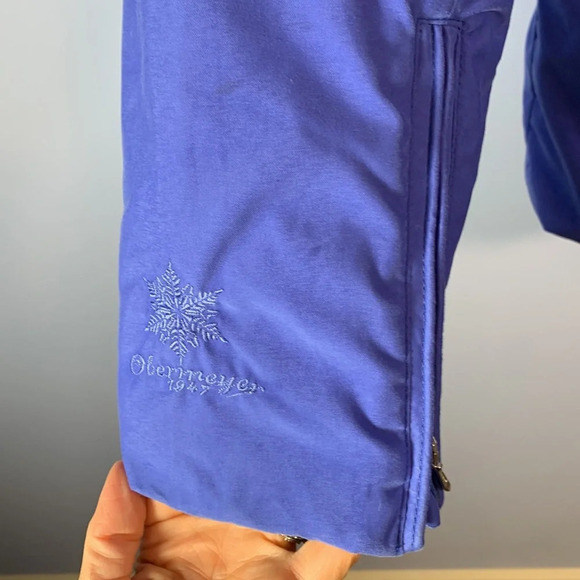 Obermeyer northern lights thermolite size 10 purple periwinkle ski coat Davos - Picture 7 of 15